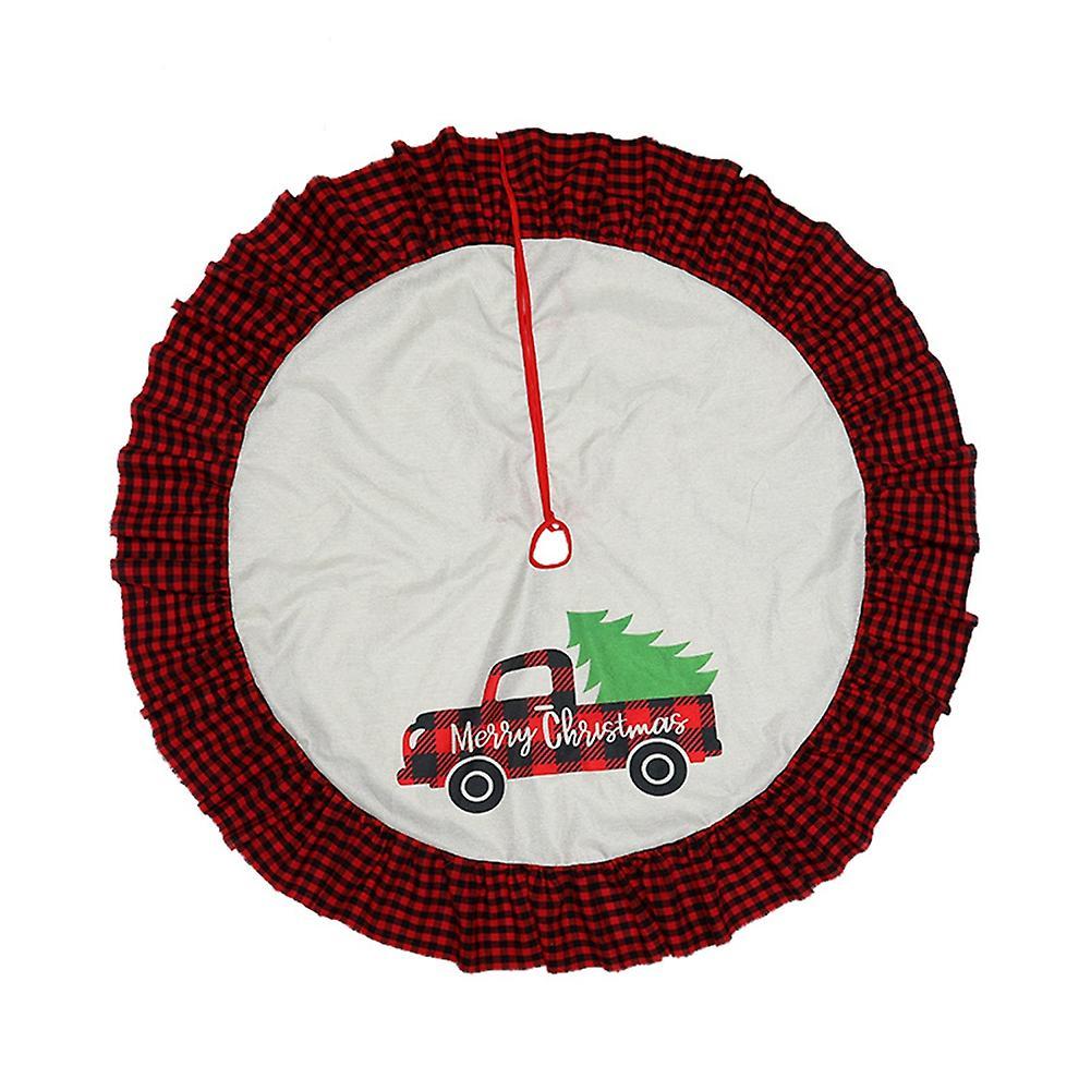 90cm New Year Decoration Christmas Tree Skirt for Scene Layout