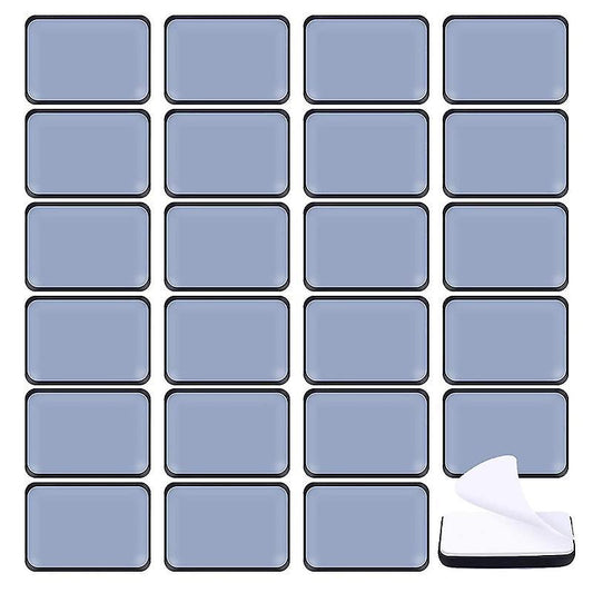 24x Furniture Sliders and Gliders for Carpet Moving Furniture 25x35mm
