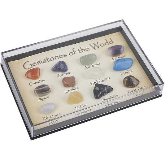 12pcs/set Stone and Mineral Natural Crystal Gemstone Mineral Specimen
