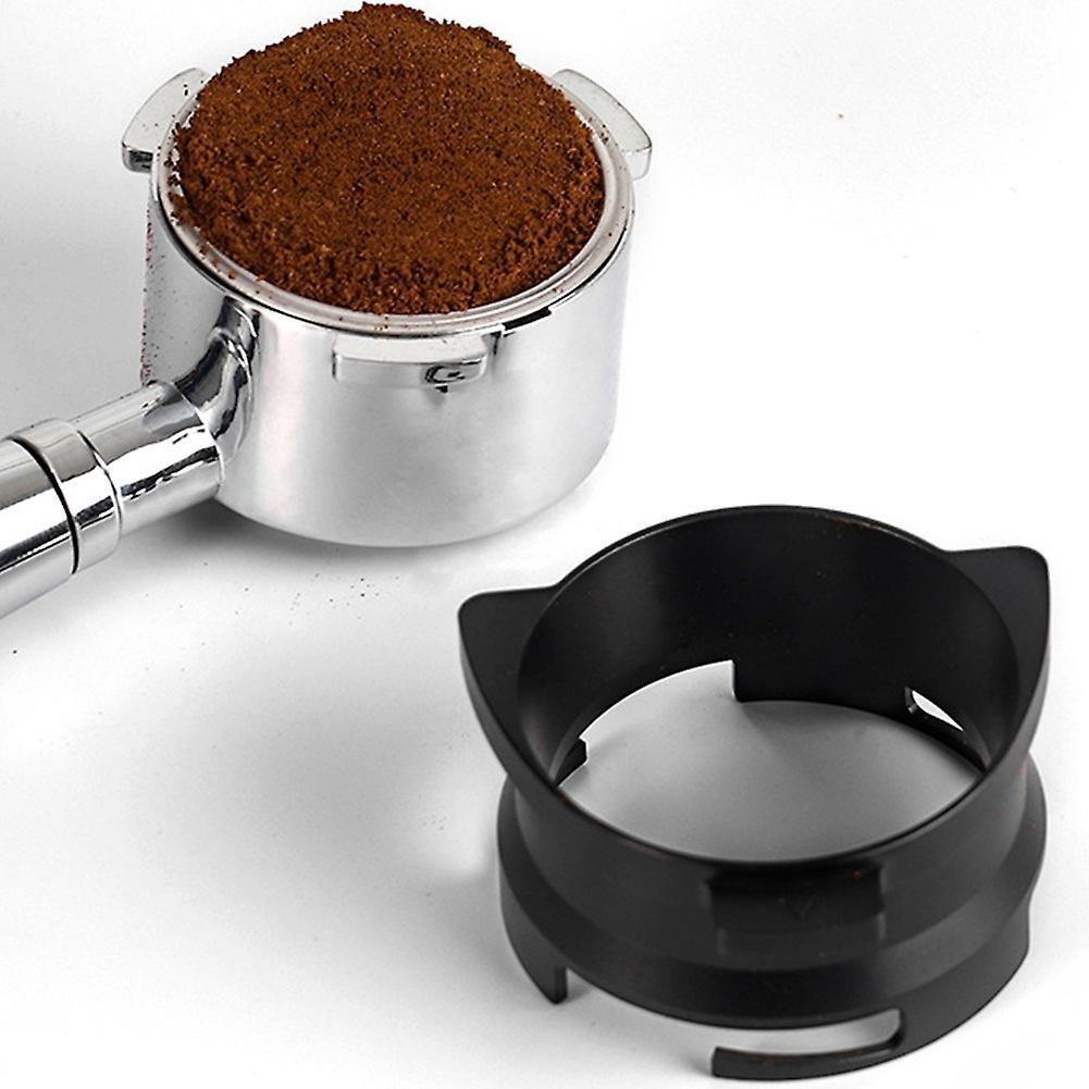 Coffee Powder Receiving Dosing Ring Rotatable Loop, Silver