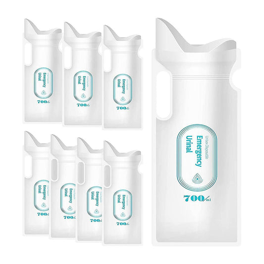 8pcs Disposable Urine Bags, 700ml Urine Bags for Man, Women