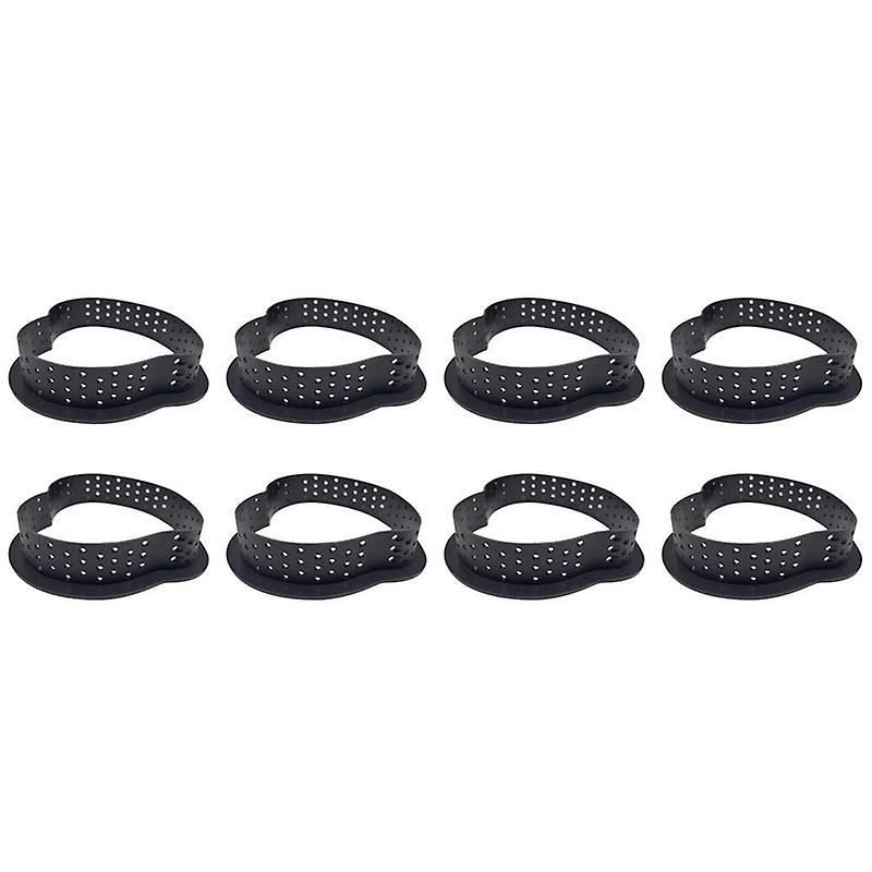 Cake Mold Perforated Cutter Cake Rings Baking Metal Ring Molds 8pcs