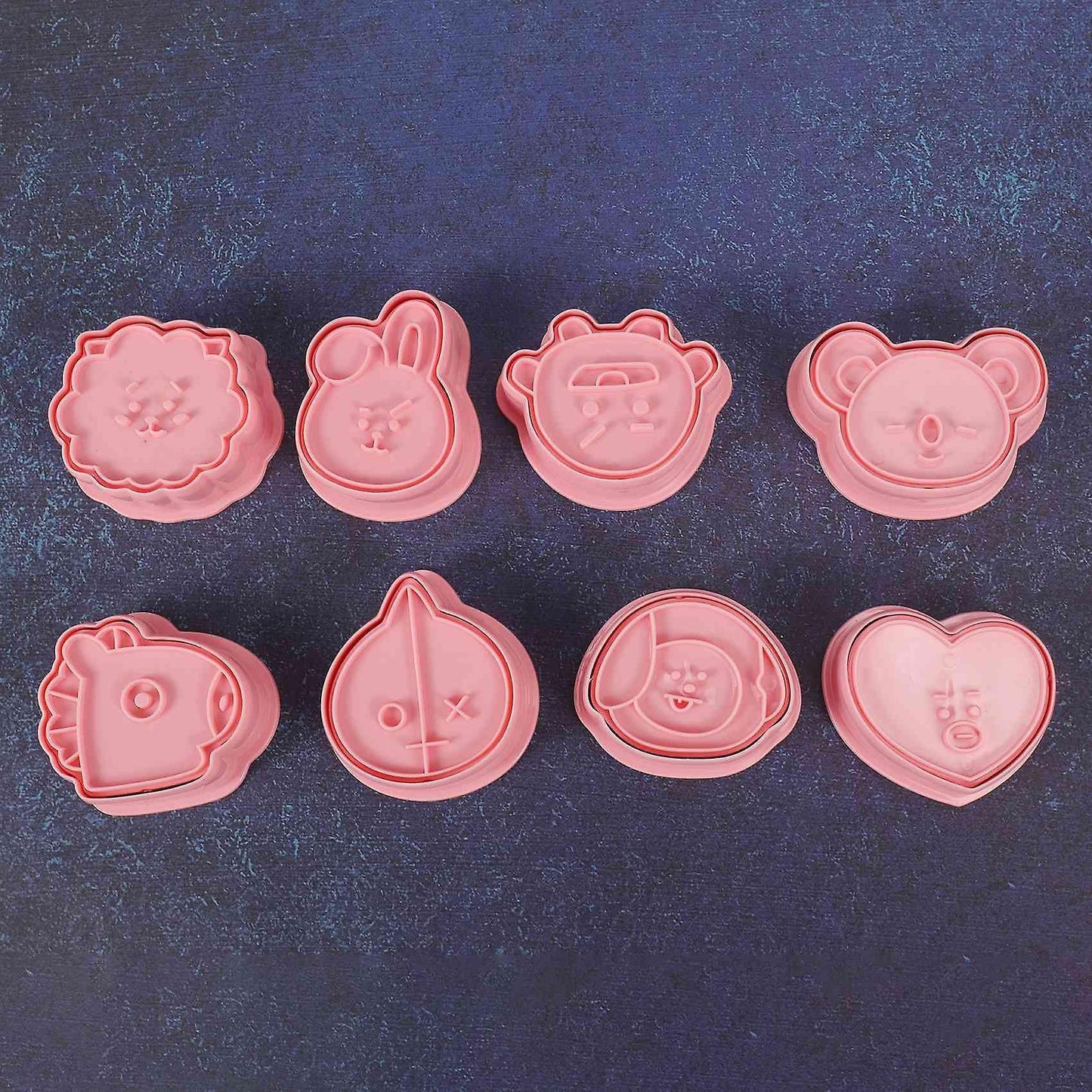 8pcs / Set Cartoon 3d Cookie Cutter Cookie Mould Baking Mould Cake