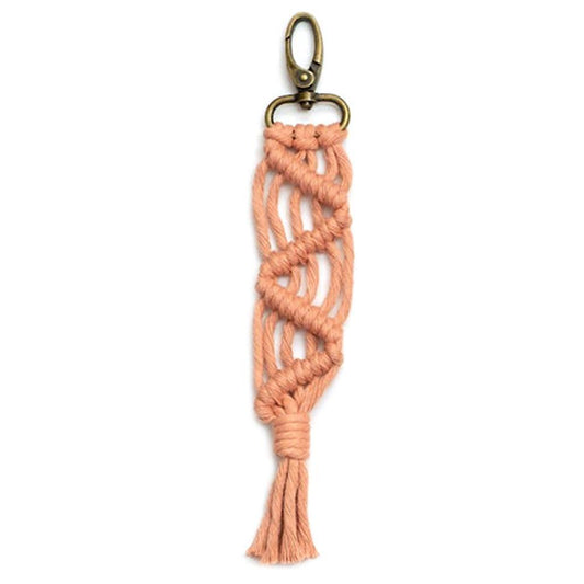 Mini Macrame Keychains Accessory for Car Key Purse Phone Supplies, C