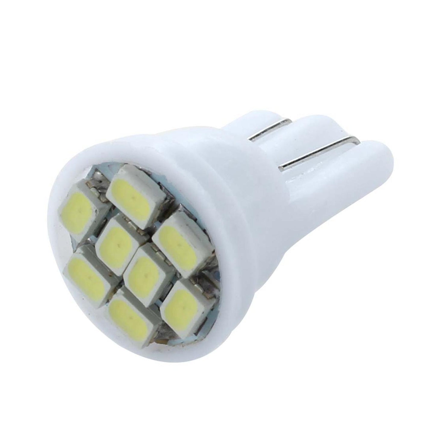 10 Lampadine W5w 158 168 147 152 T10 8 Led Smd Bianco