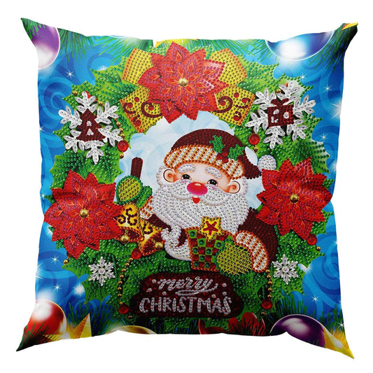 30x30cm Diy Diamond Christmas Pillowcase Decoration Santa Claus