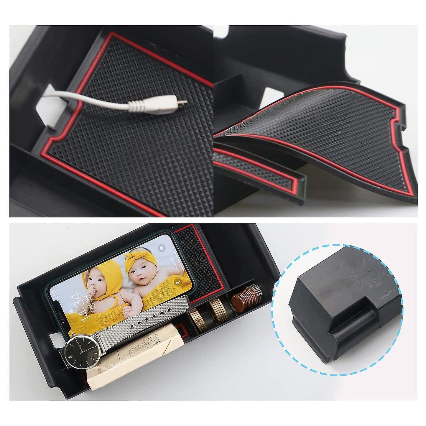 Car Central Armrest Storage Box for Mercedes Benz C-class
