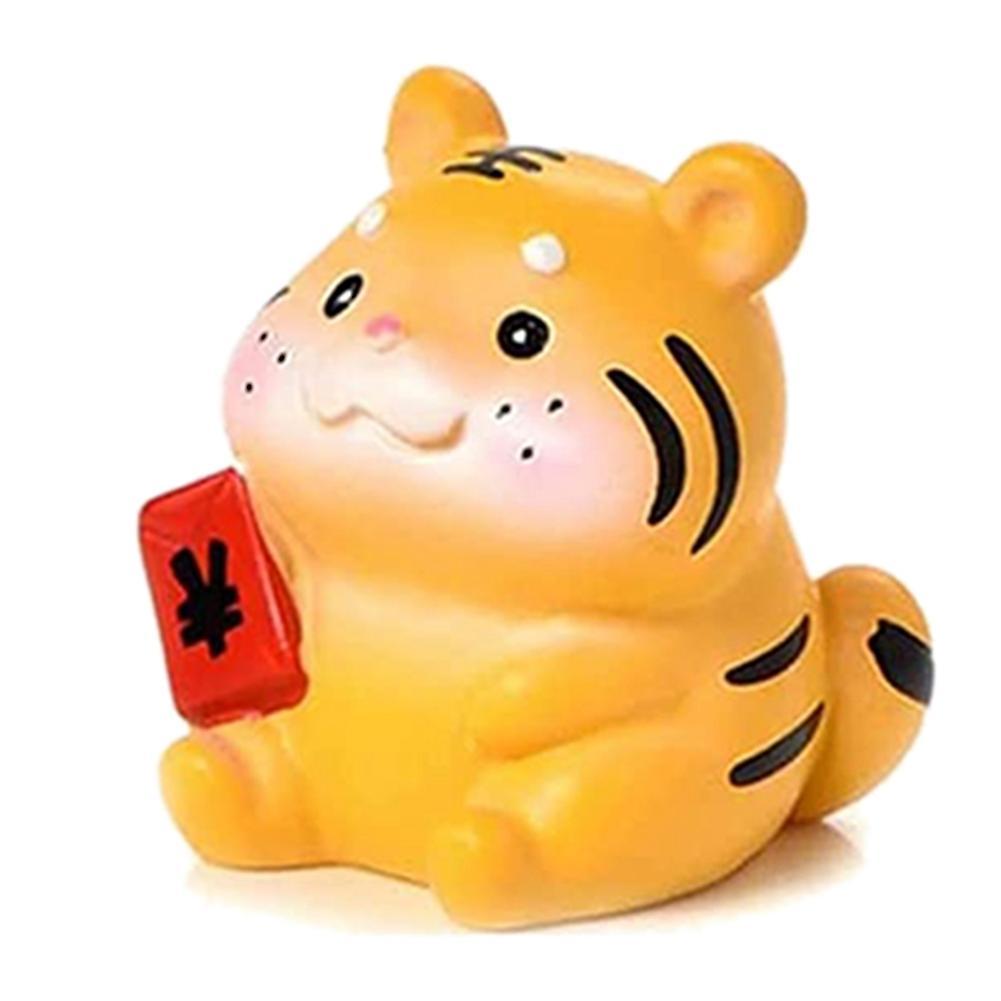 Home Decor Desktop Tiger Statues Diy Garden Ornament Tiger Figurine A