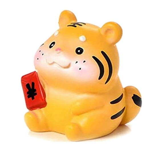Home Decor Desktop Tiger Statues Diy Garden Ornament Tiger Figurine A