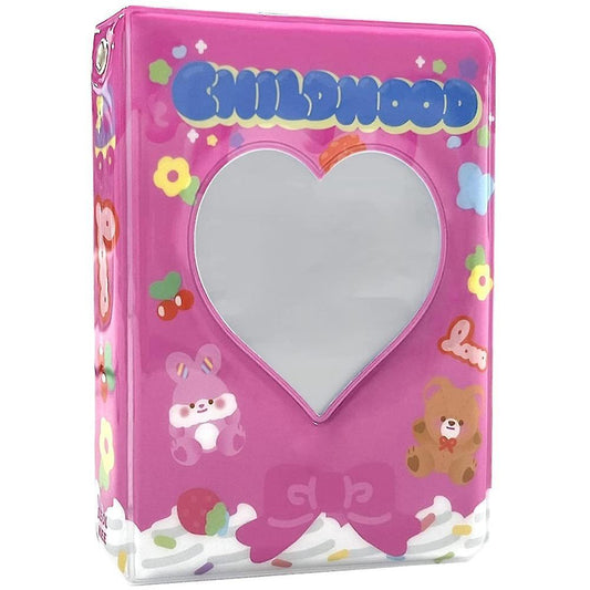 3 Inch Mini Photo Album Photocard Holder, Id Holder (bear)