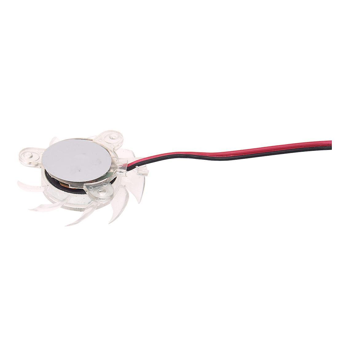 3 X 35mm 12v Clear Plastic Computer Vga Video Cooler Card Cooling Fan