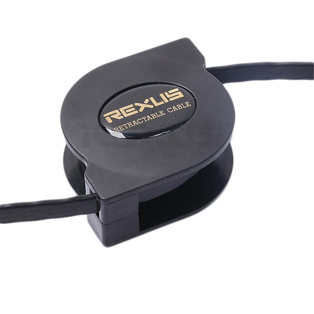Rexlis 5ft Cat7 Rj45 Lan Retractable Ethernet Cable for Computer