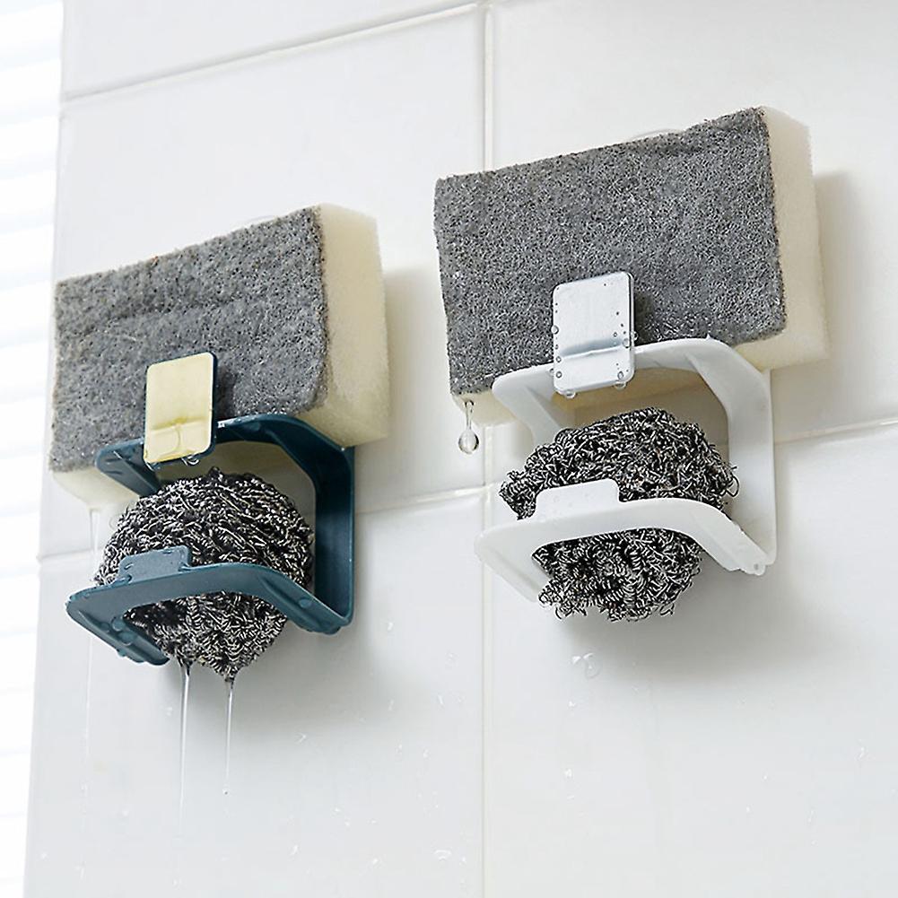 Double-layer Kitchen Sink Drain Rack Kitchen Sink Soap Holder Green