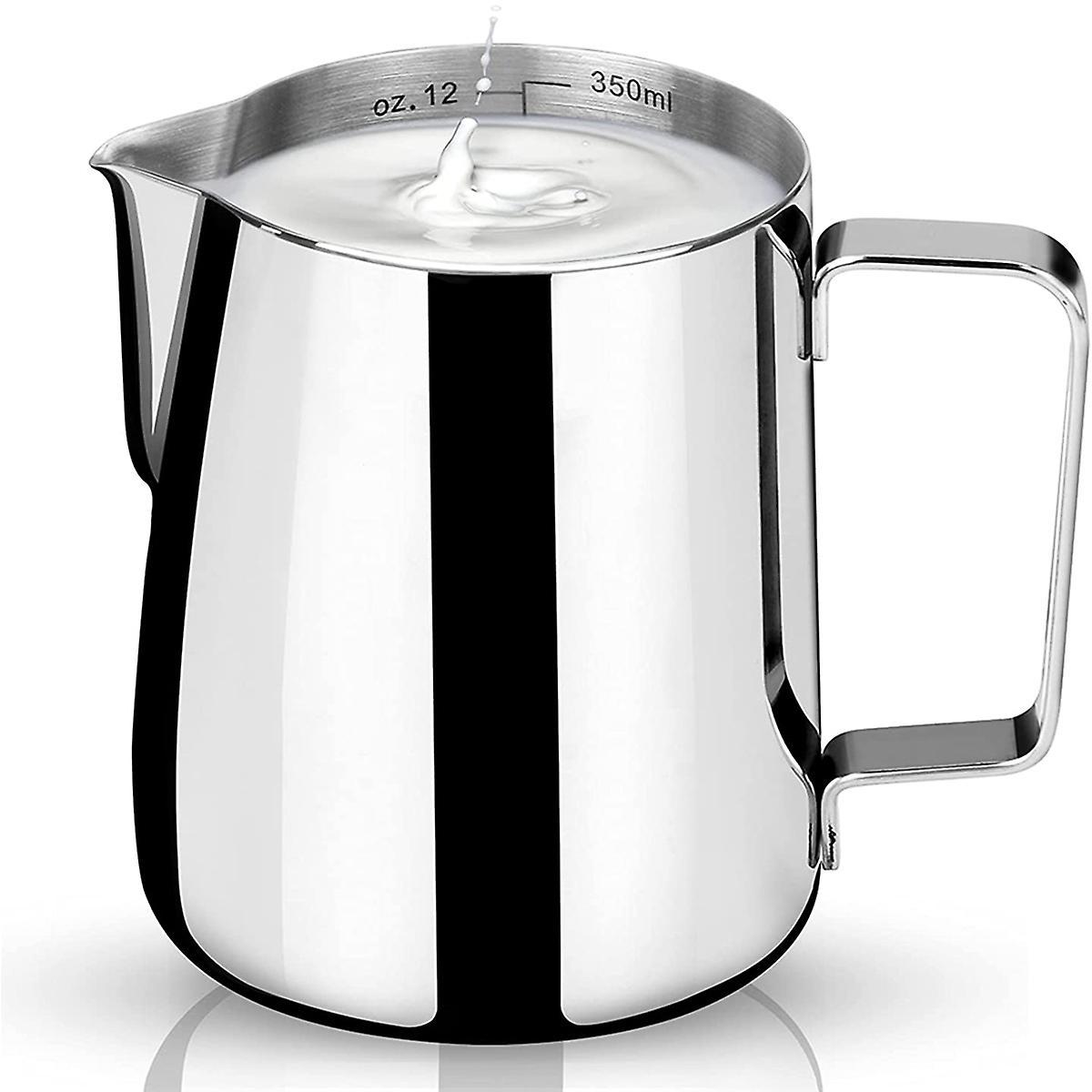 Milk Frothing Tank Stainless Steel for Espresso Machine Milk Frother