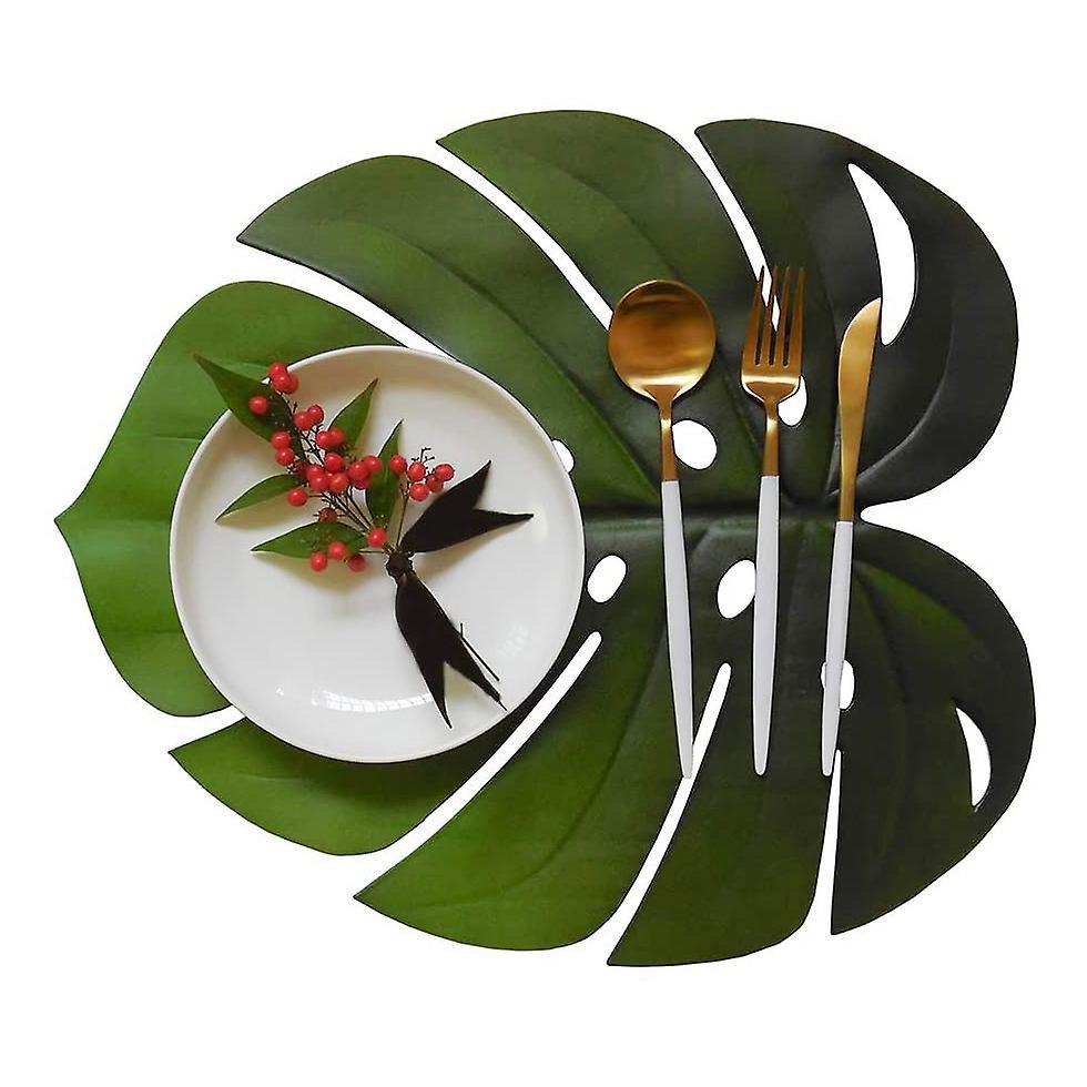 4pcs Tropical Leaf,for Wedding Table Decorations Party Supplies