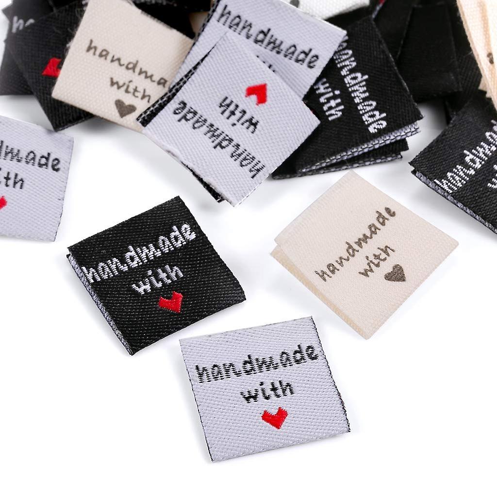 150 Pcs Handmade Sew-on Woven Clothing Labels for Clothes Dolls Hats