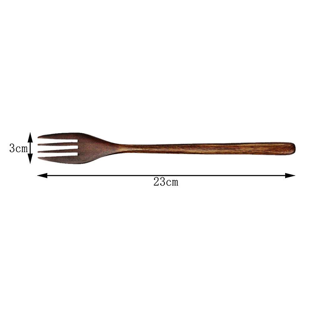 Wooden Forks, 6 Pieces Eco-friendly Japanese Wood Salad Dinner Fork