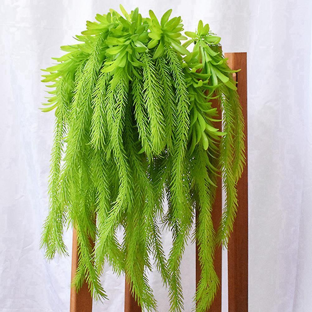 Real Touch Artificial Air Grass Green Leaves Home Green Outdoor Red