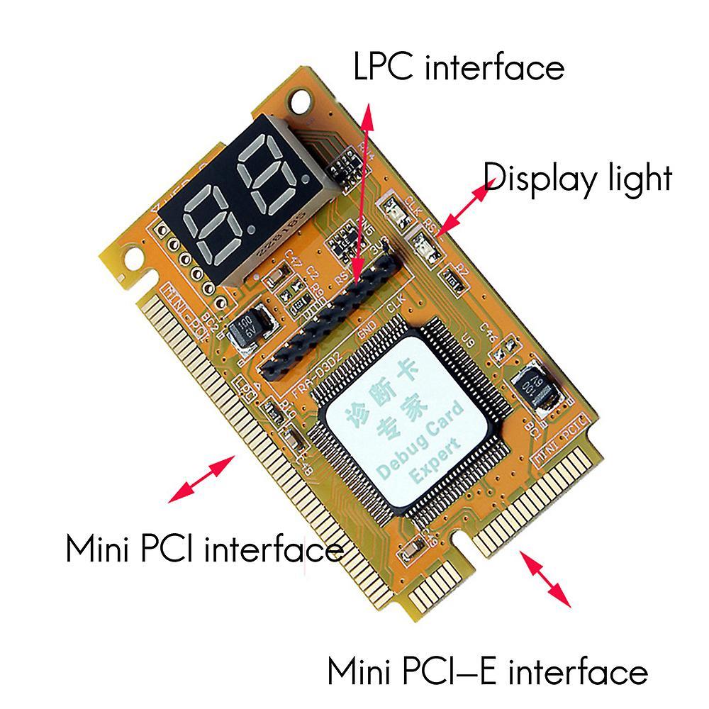 3 In 1 Debug Card Mini Pci Pci-e Lpc Pc Laptop Analyzer Tester