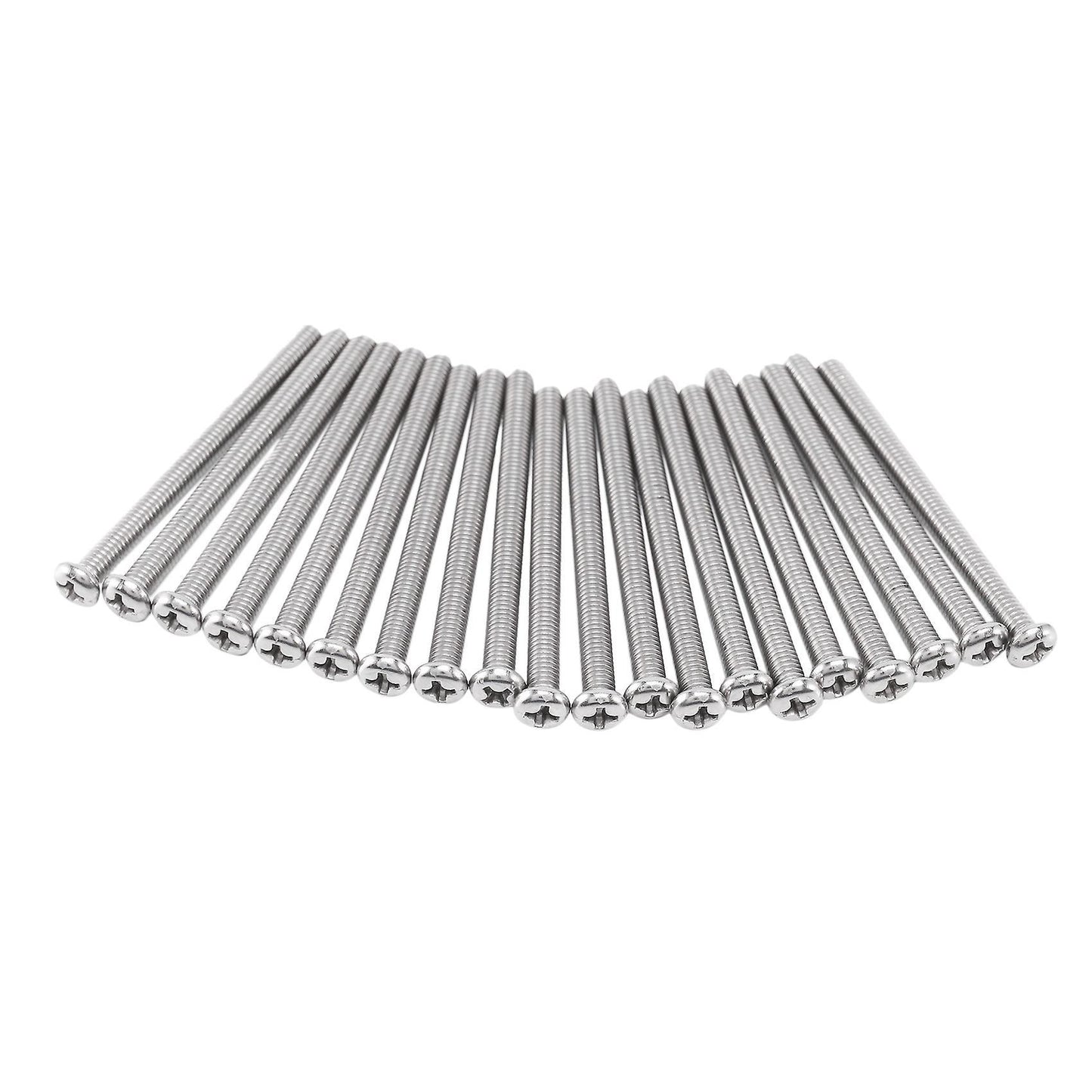 M4x50mm 304 Stainless Steel Phillips Button Head Machine Screws 20pcs