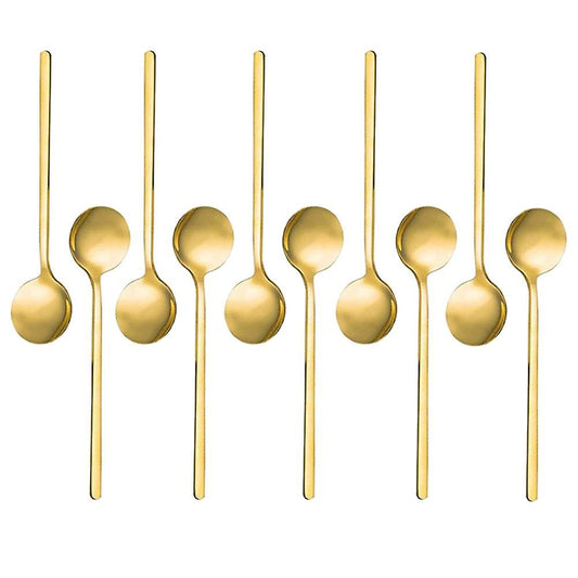 Stainless Steel 10 Pcs Espresso Spoons Teaspoons for Coffee Sugar