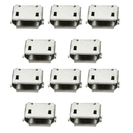 50pcs Usb 5pin Smt Socket Jack Connector Port Pcb Board
