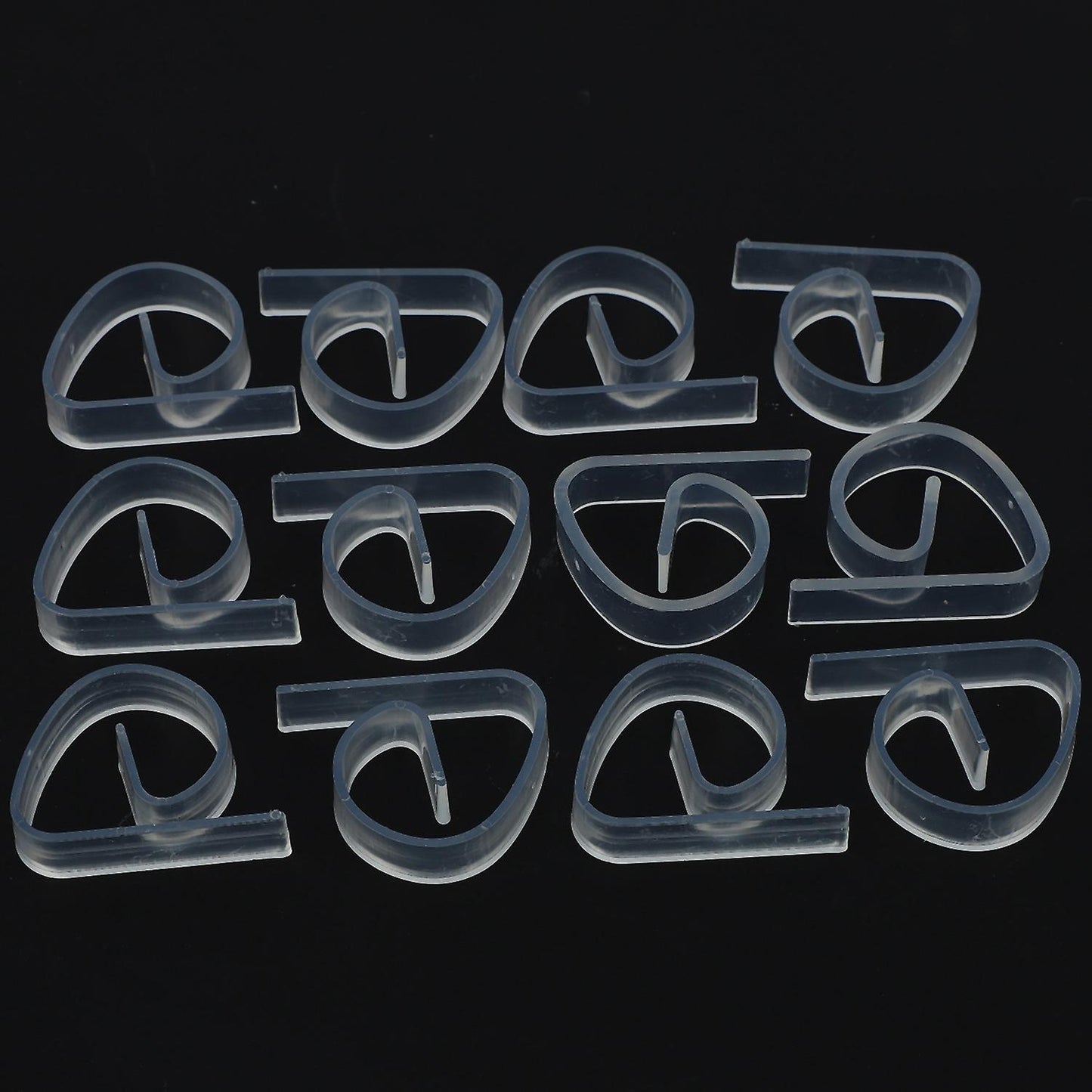 12pcs Picnic Home Plastic Transparent Tablecloth Tablecloth Clip