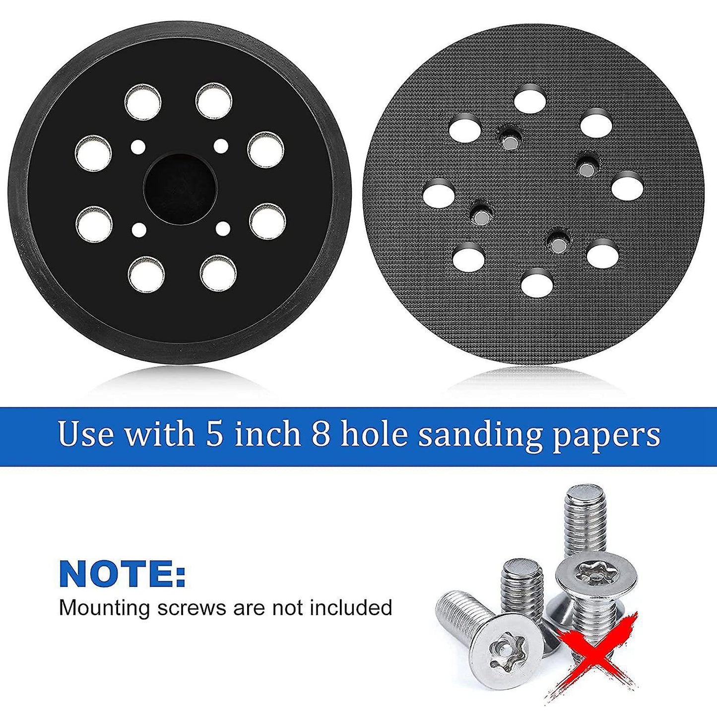 5 Inch 8 Hole Hook Replacement Pad for Rigid, Fit for Ridgid