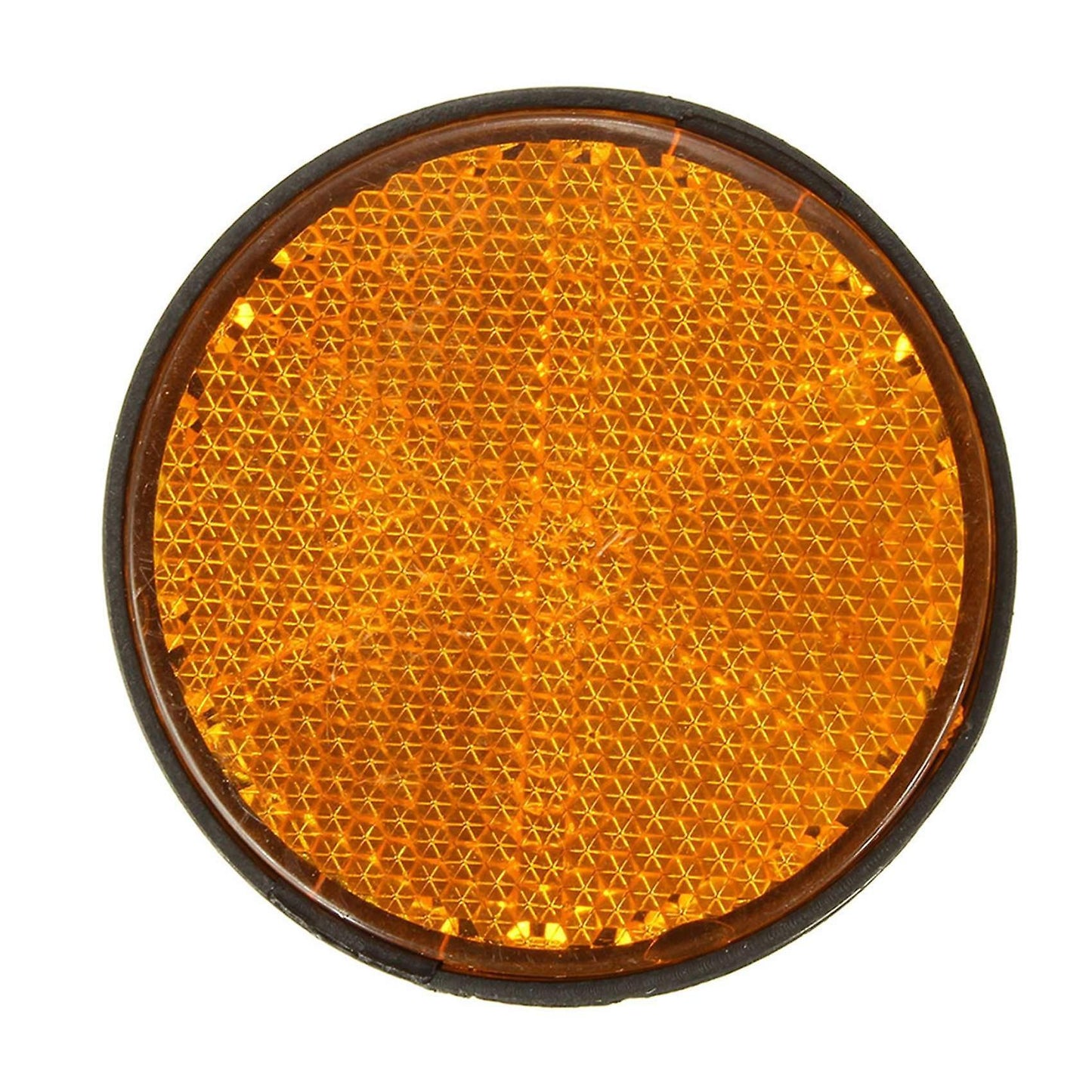 2pcs 2inch Round Red and Orange Reflectors Universal