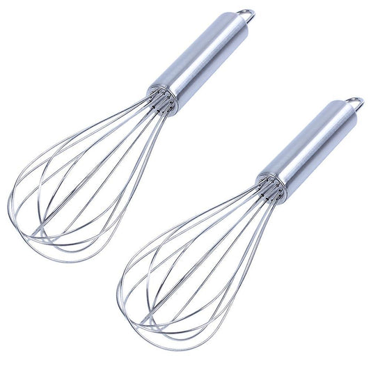 Stainless Steel Egg Beater Whisk Tool 8 Inch Length