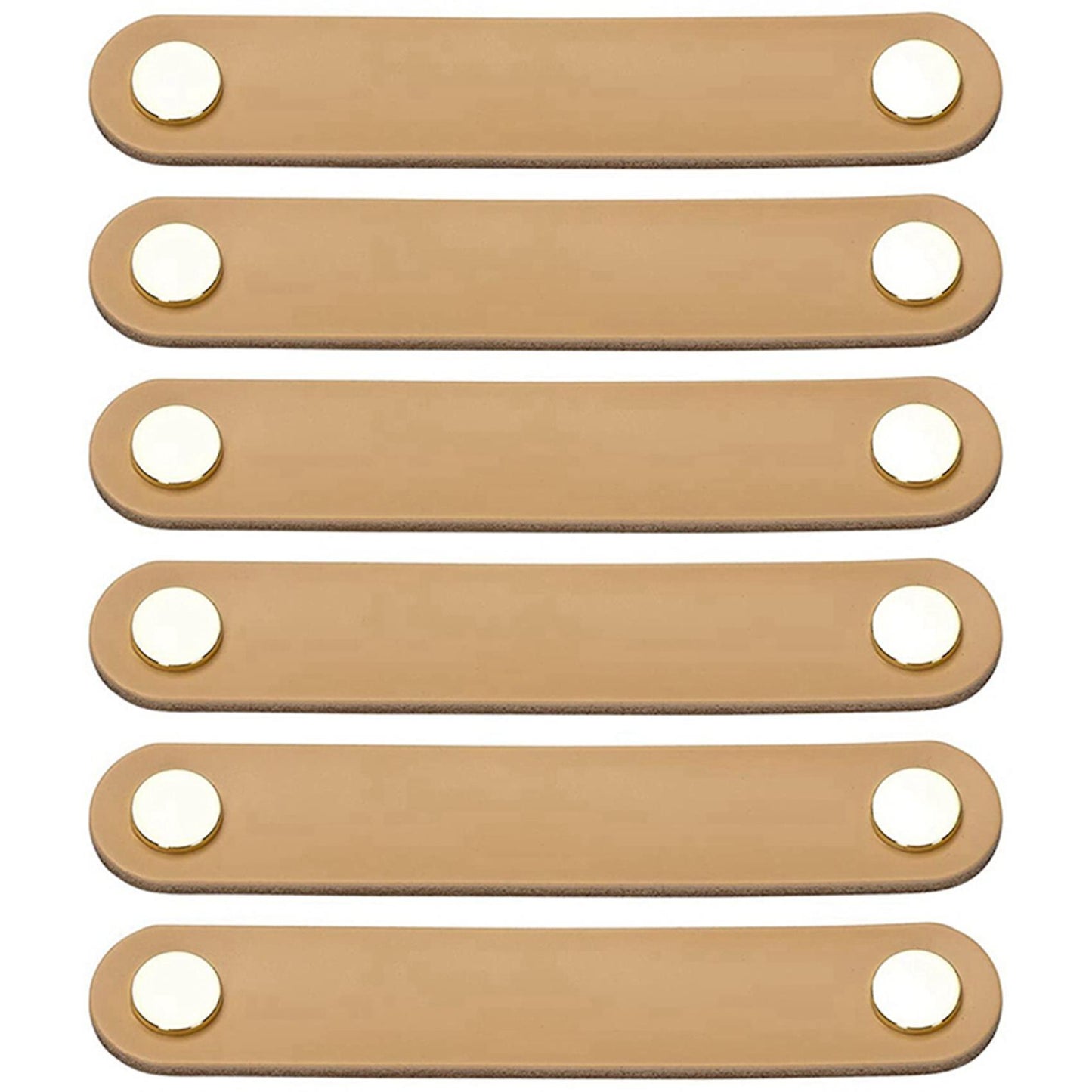 6 Pieces Furniture Handles, Leather, Leather Handle, Furniture
