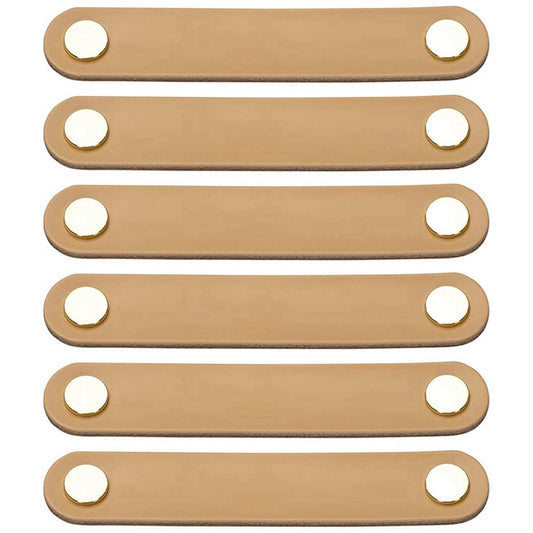 6 Pieces Furniture Handles, Leather, Leather Handle, Furniture