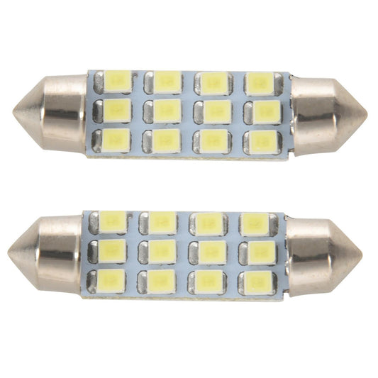 42mm 12 Smd 3528 Led White Car Interior C5w Dome Festoon Bulb Light