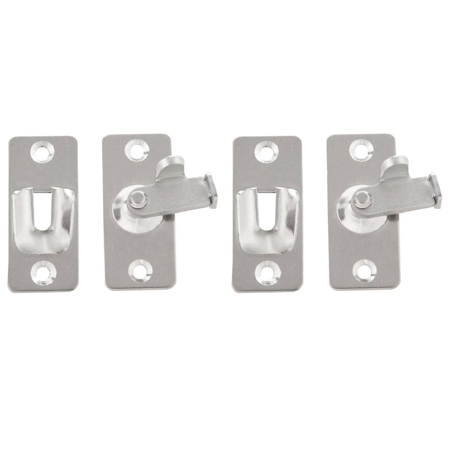 2x Right Angle Lock 90 Degree Door Buckle for Bathroom Barn Door