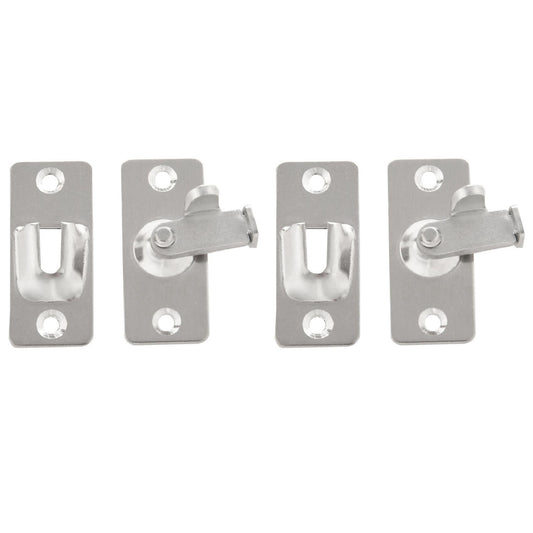 2x Right Angle Lock 90 Degree Door Buckle for Bathroom Barn Door