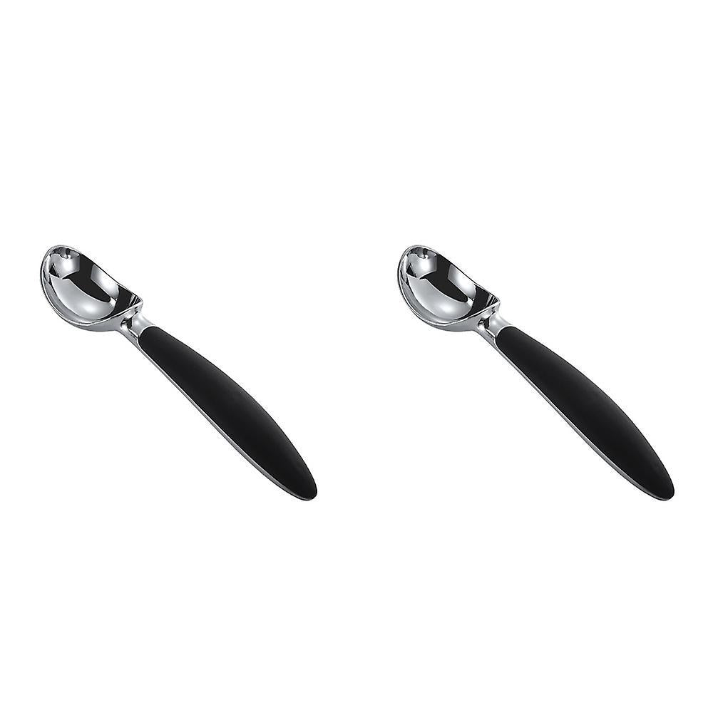 2pcs Zinc Alloy Ice Cream Yogurt Jelly Dessert Spoon Kitchen Tools