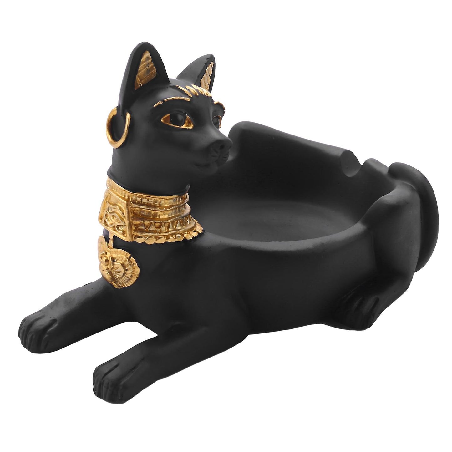 Cigarette Ashtray Ancient Egyptian Bastet Cat Goddess Statue