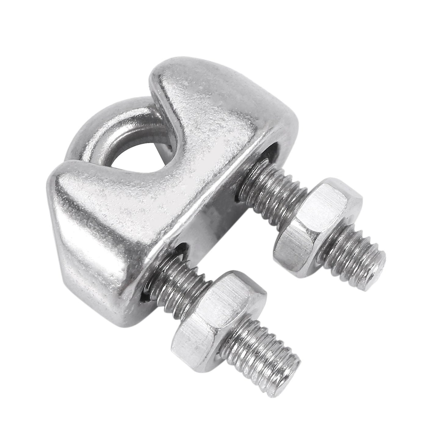 M4 304 Stainless Steel U-shape Bolt Saddle Clamps Cable 10pcs
