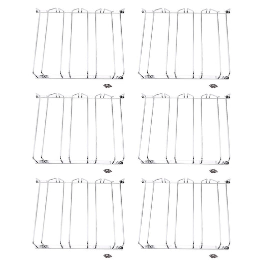 6x Under Cabinet Stemware Wine Glass Holder Rack 2.17 Inch Deep