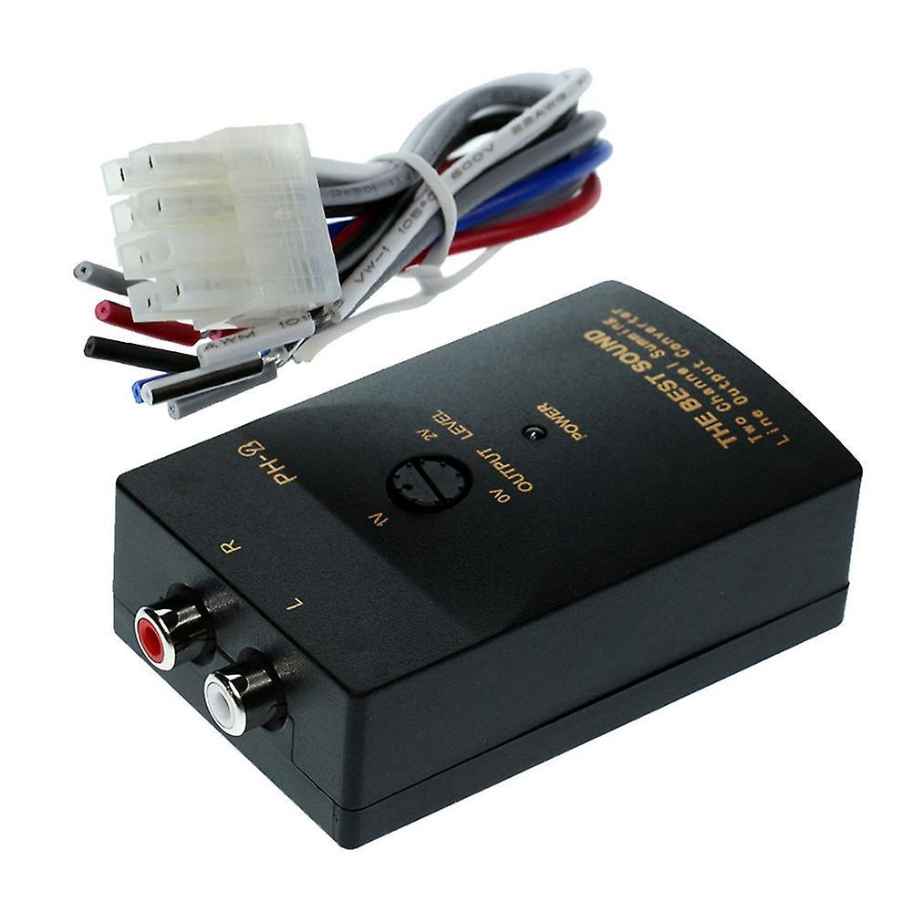 Car Audio Rca Speaker High to Low Level Output Converter Adapter