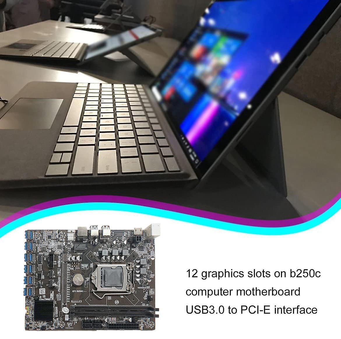 B250c Btc Mining Motherboard with G3900 Cpu+ddr4 4gb 2666mhz Ram