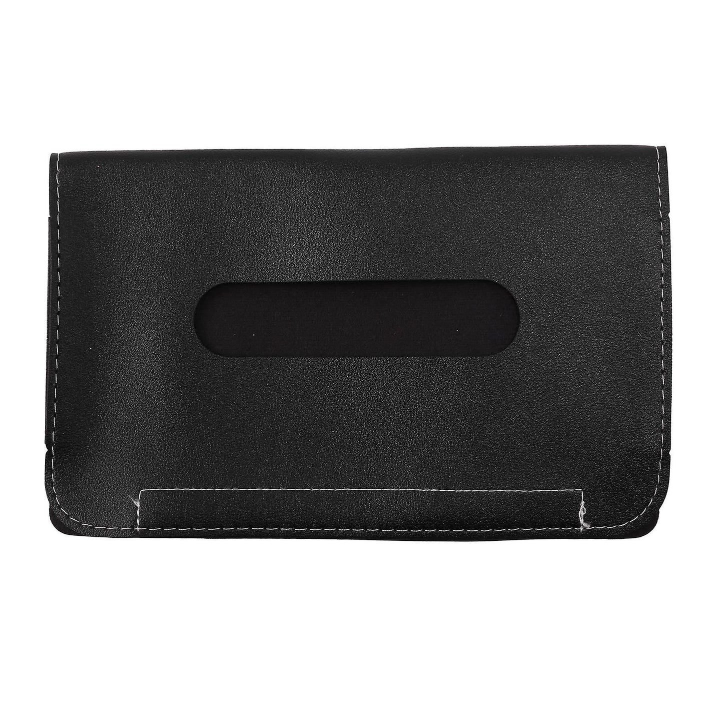 2pcs Leather Car Visor Seatback Tissue Paper Cases for Auto Vehicle