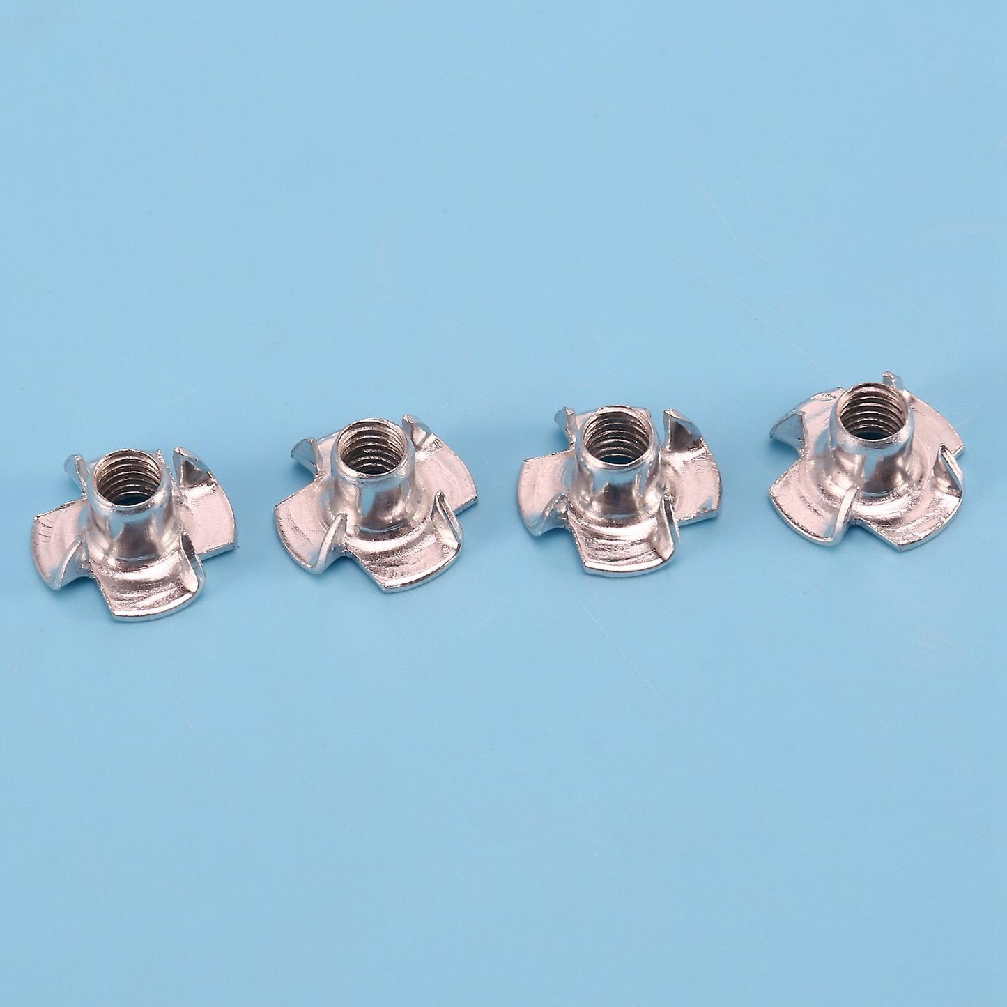 Set Of Assorted Four Prong Nuts Metal Coating (m5 100pcs)