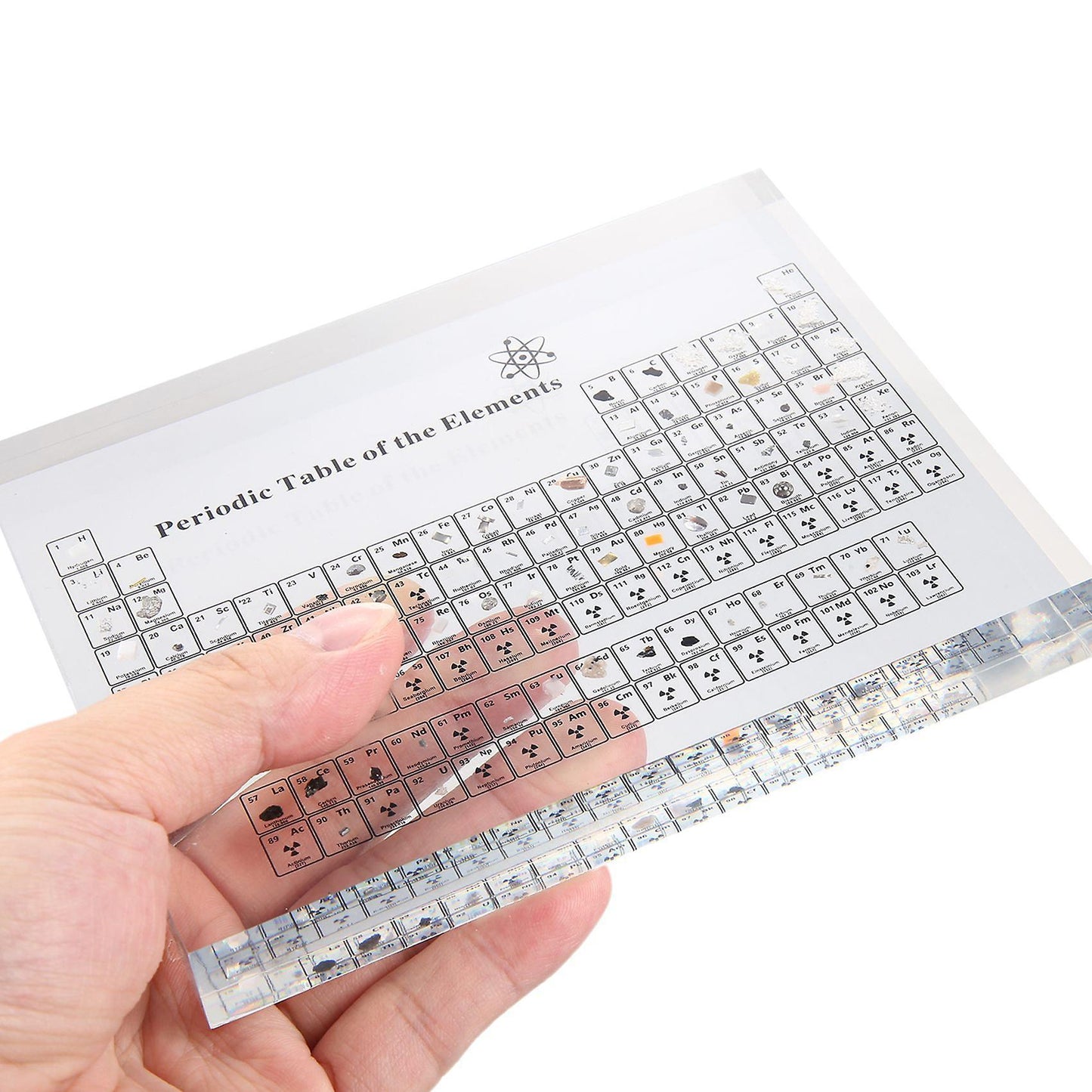 2x Acrylic Periodic Table Display Chemical Elements Display Decor