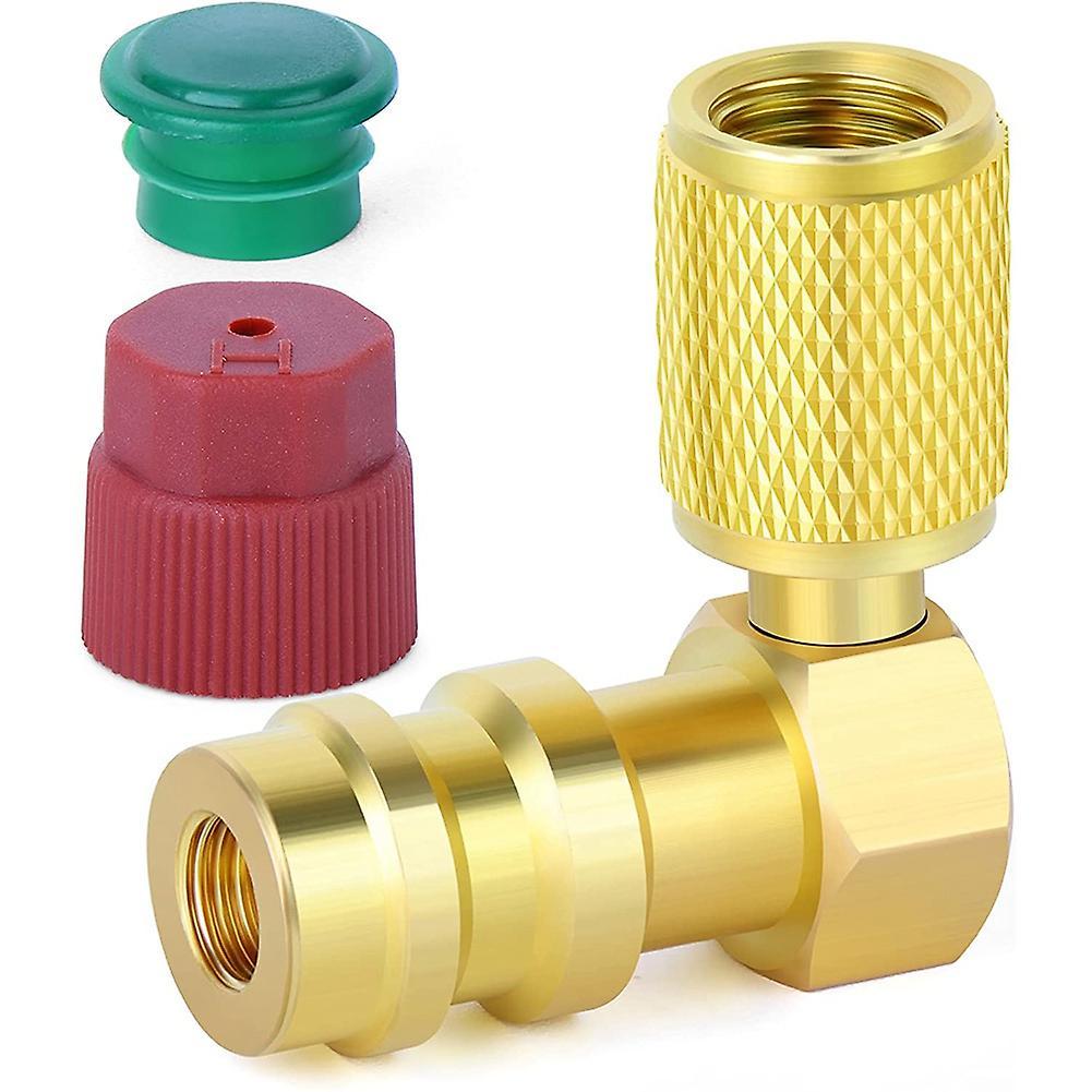 1pc 90 Degree R12 to R134a High Side Ac Fitting Port Conversion