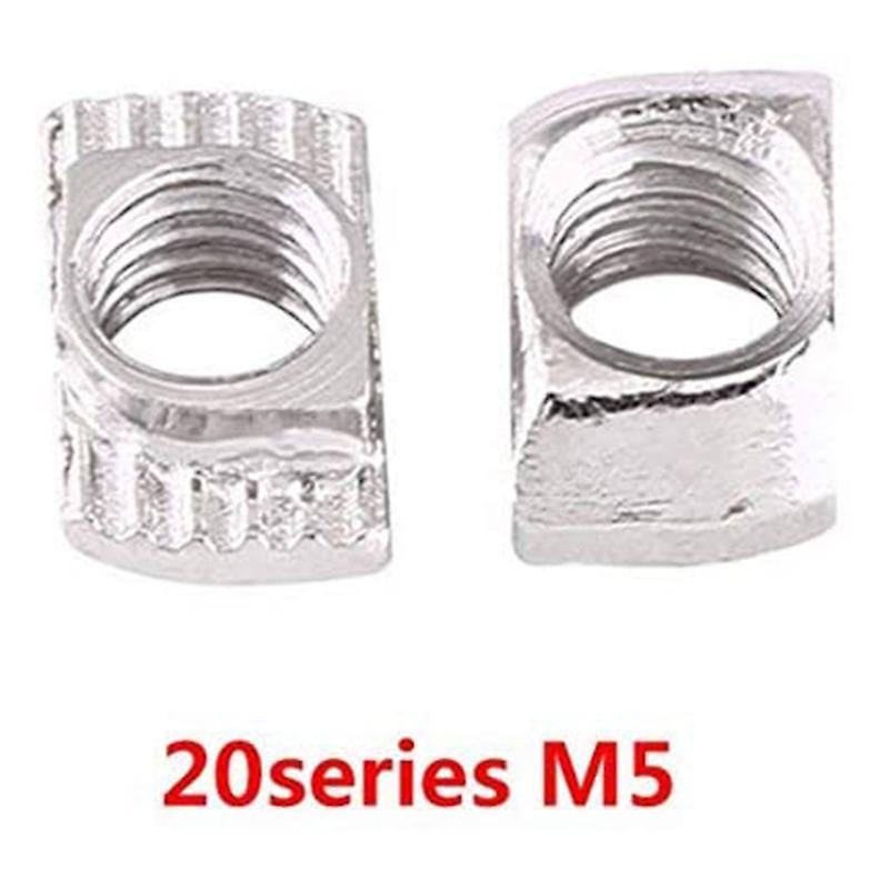 50 Pcs M5 T-slot Nut 2020 Series Aluminum Profile (m5 X 10 X 6mm)