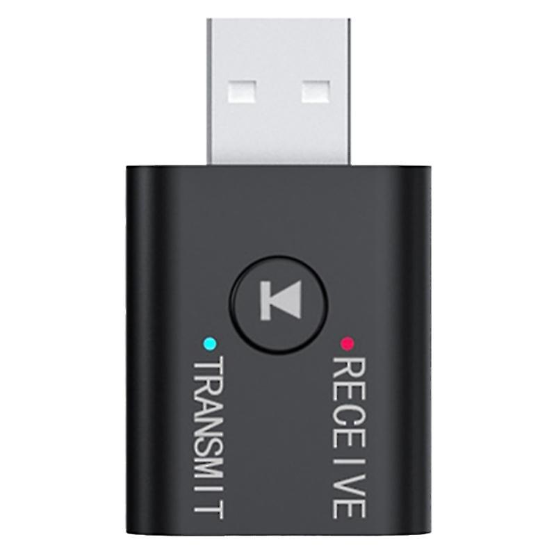 Portable Bluetooth 5.0 Transmitter Receiver 3.5mm Aux Usb Mini 2 In 1