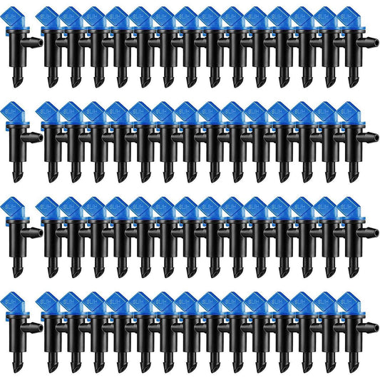 60 Pieces Irrigation Drip Emitter Garden Flag Irrigation Dripper