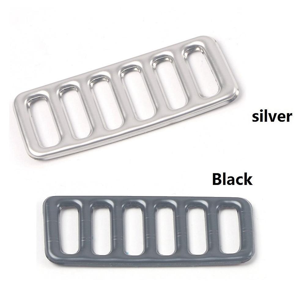 Under Main Driver Air Outlet Vent Frame Cover Trim Sticker, Silver