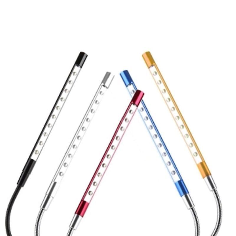 10 Led Usb Keyboard Night Lamp for Reading Notebook Laptop(silver)